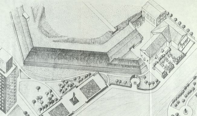 Эскиз проэкта реставрации бастиона Триумф 1975 года